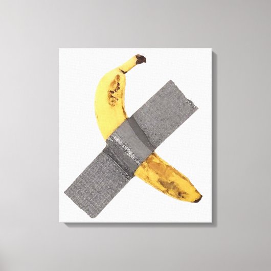 Banana- en zilvertape canvas afdruk (Voorkant)