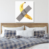 Banana- en zilvertape canvas afdruk (Insitu (Slaapkamer))