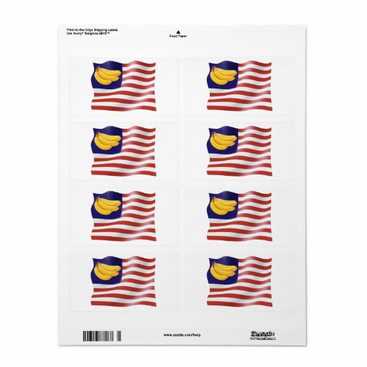 Banana Etiket (Full Sheet)