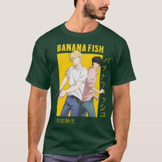 Banana Fish Ash Lyn Eiji Okumura Card Anime famili T-shirt