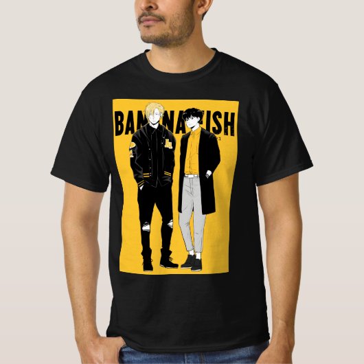 Banana Fish zwart T-shirt (Voorkant)