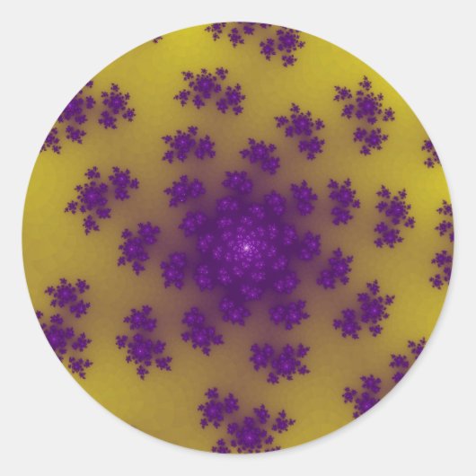 Banana Floral Sprinkles Ronde Sticker (Voorkant)