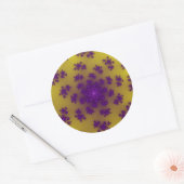 Banana Floral Sprinkles Ronde Sticker (Envelop)