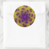 Banana Floral Sprinkles Ronde Sticker (Tas)