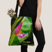 Banana Flower Hawaiian Monogram Beach Bag Tote Bag (Dichtbij)