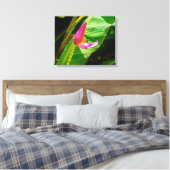 Banana Flower, Limahuli Gardens, Kauai, Hawaii Canvas Afdruk (Insitu (Slaapkamer))