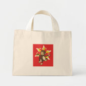 Banana Flower Monkey Floral Bag Mini Tote Bag (Voorkant)