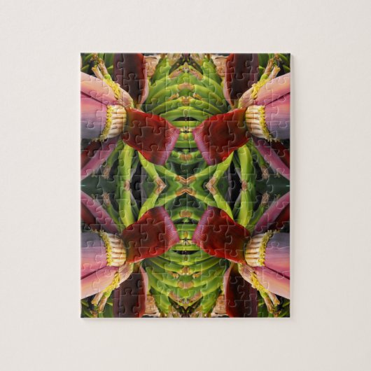 Banana Flower Pattern Legpuzzel (Verticaal)