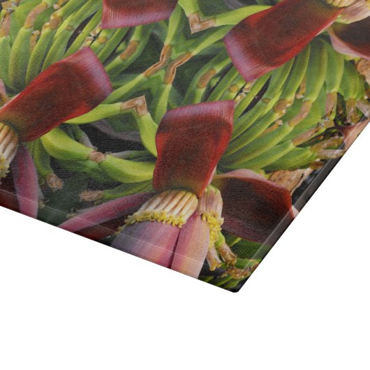 Banana Flower Pattern Snijplank (Hoek)