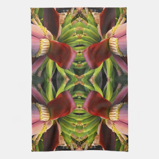 Banana Flower Pattern Theedoek (Verticaal)