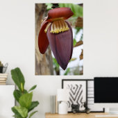 Banana Flower Poster (Thuiskantoor)