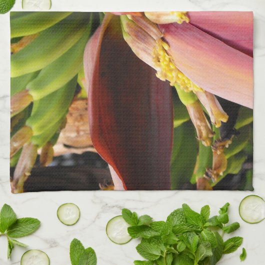 Banana Flower Theedoek (Gevouwen)