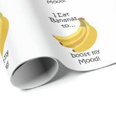 Banana Fruit Boost My Mood Funny Cadeaupapier (Rol Hoek)