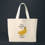 Banana Fruit Boost My Mood Funny Grote Tote Bag<br><div class="desc">Banana Fruit Boost My Mood Funny Large Tote Bag originally designed by Nisha Prabhu. Carry your essentials in style and humor with this playful large tote bag! Featuring a cheerful banana and the hilarious phrase "Boost My Mood, " it's the perfect accessory to brighten your day. This spacious tote is...</div>