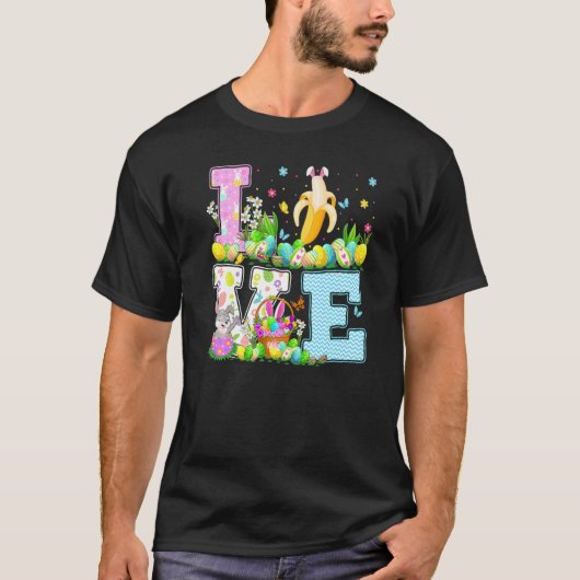 Banana Fruit Easter Hunt Funny Love Banana Eas T-shirt (Voorkant)