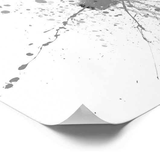 Banana Fruit Grey Poster (Hoek)