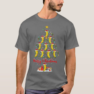 Banana Fruit Lover Xmas Matrix Santa Banana Chri T-shirt
