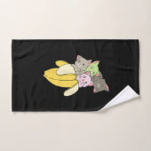 Banana Funny Cat | Cute Kitten Gift Handdoek (Handdoek)