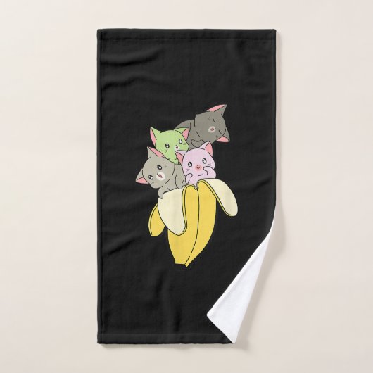 Banana Funny Cat | Cute Kitten Gift Handdoek (Handdoek)