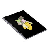 Banana Funny Cat | Cute Kitten Gift Notitieboek (Rechterzijde)