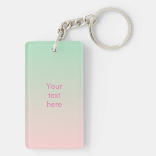 Banana Gay Pride Freedom Heart Sleutelhanger (achterkant)