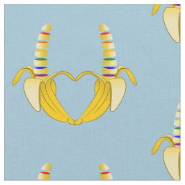 Banana Gay Pride Freedom Heart Stof