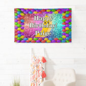 Banana Gepersonaliseerd karakter verjaardag banner (Insitu)