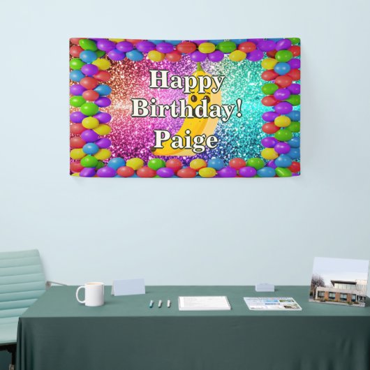 Banana Gepersonaliseerd karakter verjaardag banner (Beurs)