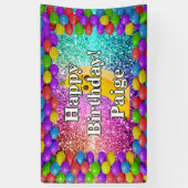 Banana Gepersonaliseerd karakter verjaardag banner (Verticaal)