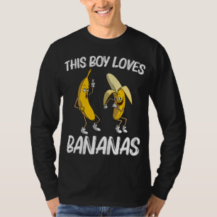Banana Gift for Boys Mannen Tropical Banana Fruit T-shirt