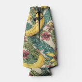 Banana Groove | Funky Dancing Banana Retro Cartoon Flesjeskoeler (Achterkant)