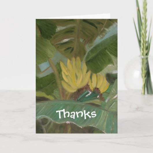"Banana Grove" Bedankkaart (Voorkant)