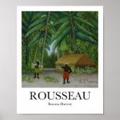 Banana Harvest van Henri Rousseau Poster (Voorkant)