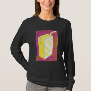 Banana Juice Box Colorful Noise Vaporwave T-shirt