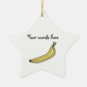 Banana Keramisch Ornament (Voorkant)