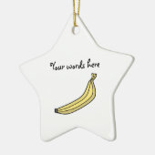 Banana Keramisch Ornament (Links)
