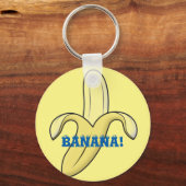 Banana Keyring. Sleutelhanger (Voorkant)