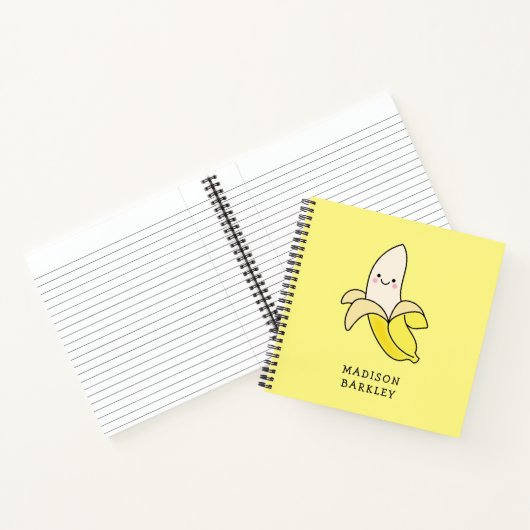 Banana Kid's Cute Kawaii Notitieboek (Binnen)