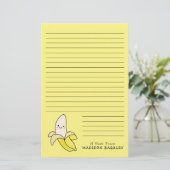 Banana Kind Cute Kawaii Briefpapier (Staand voorkant)
