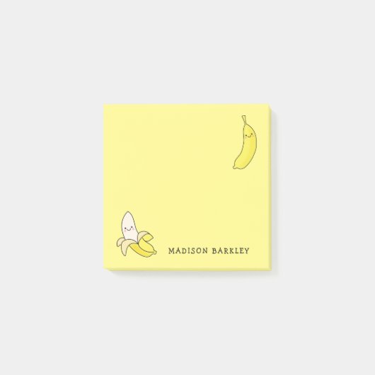 Banana Kind Cute Kawaii Post-it® Notes (Voorkant)
