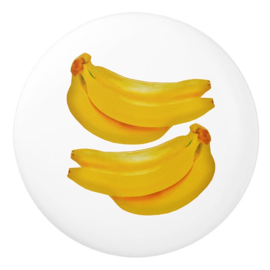 Banana Kitchen Ceramic Knob. Keramische Knop (Voorkant)