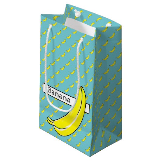 Banana Klein Cadeauzakje (Voorkant Gekanteld)