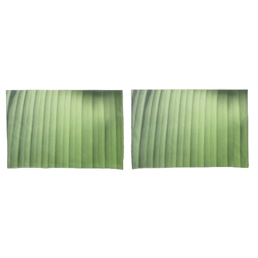 Banana Leaf Closeup Kussensloop (Voorkant-Set)