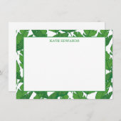 Banana Leaf Flat Note Kaart Notitiekaartje (Voorkant / Achterkant)