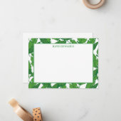 Banana Leaf Flat Note Kaart Notitiekaartje (Voorkant / Achterkant in situ)