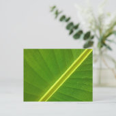 Banana Leaf Macro Briefkaart (Staand voorkant)