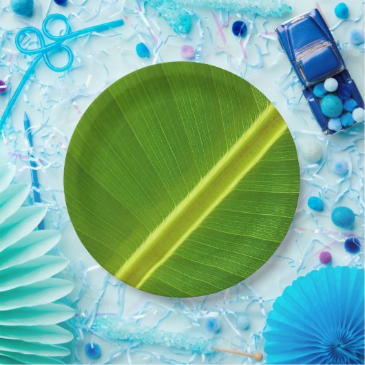 Banana Leaf Macro Papieren Bordje (Feest)