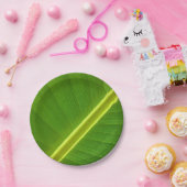 Banana Leaf Macro Papieren Bordje (Feest)