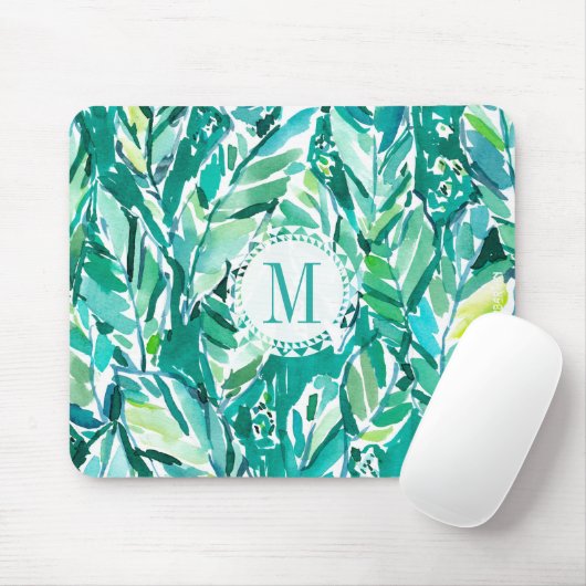 BANANA LEAF OERWOUD Green Tropical Muismat (Met muis)