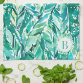 BANANA LEAF OERWOUD Green Tropical Theedoek (Gevouwen)